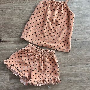 Zara kids Terrycloth Polka Dot set